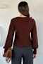 Gülseli Square Collar Knitted Patterned Women's Sweater - 5