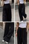 Gülseli Women's Elastic Waist Palazzo Sweatpants - 4