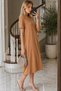 Crew Neck Short Sleeve Dress with Pocket Detail - 2