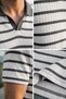 Men's Polo Collar Patterned T-Shirt - 4