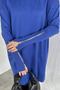 Gülseli Sleeve Zipper Detailed Hijab Knitwear Tunic - 5