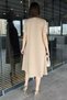 Crew Neck Women's Short Sleeve Dress with Stone Detail and Pockets - 3