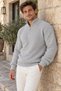 Men's Half-Zip Knit Sweater - 3