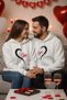 Printed Hooded Hooded Sweatshirt for Lovers (Size S-M-L Available.) - 3