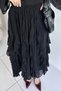Lined Ruffle Detailed Chiffon Skirt Blouse Double Set - 3