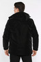 Lined Hooded Men's Coat - 3
