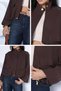 Gülseli Women's Camelya Bomber Jacket with Elastic Cuffs and Snap Fasteners and Zipper - 4