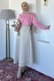 Kiloş Scuba Hijab Skirt with Waist Tie Detail - 3