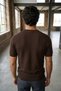 Men's Crew Neck Patterned Knitwear T-Shirt - 2