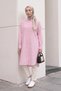 Pinstripe Long Tunic 3131 - Light Pink - 2