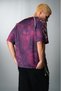 Sword of Mercy Polo Collar Oversize Purple Men's Football Jersey - 2