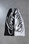 Black Script Men's Scarf - 4