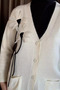 Women's Hijab Cardigan with Pockets and Floral Detail - 3