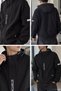 Hooded Lined Men's Seasonal Coat with Sleeve Pocket Detail - 3