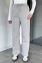 Women's lace-up three-thread raised wide leg palazzo bottom tracksuit - 3