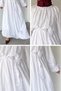 Stone Embellished Hijab Dress with Elastic Waist Belt Detail - 5