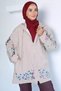 Gülseli Bead Embellished Hooded Hijab Cap - 6