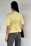 Women's Crew Neck Blouse with Waist Tie Detail - 4