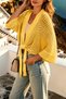 Gülseli Openwork Front-Tie Knitwear Cardigan - 3