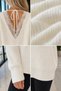 Gülseli Women's Knit Sweater with Lace Detail on the Back - 5