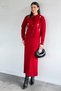 Women's Pearl and Stone Embroidered Knitwear Dress Cardigan Double Set - 2