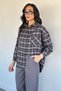 Gülseli Women's Plaid Patterned Loose Shirt - 3