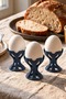 Luna Poached Egg Cups Set of 3 – Navy Blue Egg Cups, Breakfast Presentation - 2