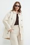 Floral Embroidered Trench Coat with Elastic Waist - 5