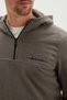 Half Zipper Hooded Fleece Sweatshirt - 4