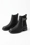 Baster Side Elastic H Buckle Women's Daily Boots Black Emerald - 7