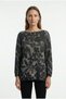 Women's Patterned Knitwear Long Sleeve Sweater - 2