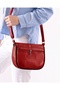 Genuine Leather Women's Crossbody Oval Shoulder Bag - 2