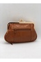 Clip-On Leather Tan Women's Wallet