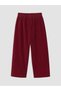 Özmarka New Season Burgundy Regular Fit Girls' Trousers - 2