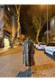 Women's Long Fur Wide Collar Long Loose Leopard Fur Coat - 8