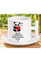 Little Happinesses Make Big Lives Coffee Cup with Panda Figure - 2