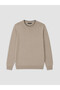 Peak New Season Beige Crew Neck Men's Knitwear Sweater