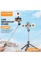 170cm Ultra Long Selfie Stick Quad-Pod Tripod with Double LED Ring Lights Broadcast Stand | Flare Gadgets - 3