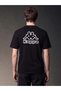 Peak New Season Black Crew Neck Embroidered Men's T-Shirt - 6