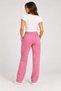 Women's Pink 100% Cotton Solid Color Sweatpants - 3