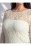 Peak New Season Ecru Plus Size Lace Blouse - 2