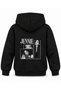 Blackpink Jennie Negative Space Printed Black Kids Hoodie