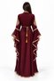 Ladies Long Caftan with Handmade Stone Work and Embellishments - 4