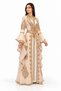 Ladies Long Caftan with Handmade Stone Work and Embellishments - 3