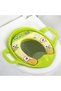 Sturdy Training Toilet Seat with Handles and Splash Guard. Secure Anti-Slip Toddler Toilet Seat for Boys and Girls (Green)