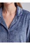 Esvab • Modern & Distinctive Shirt Roba Collar Velvet Women's Pajama Set - 4