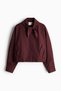 Scarf-collar bubble-hem jacket - 6