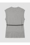 Esvab • Modern & Distinctive Women's Knitwear Sweater with Belted Waist - 8
