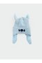 Özmarka New Season Blue Printed Girl's Beret - 2