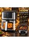 2-in-1 Dual Basket Air Fryer with Visible Window, Cook Chicken & Fries Together, Fast & Healthy - 7